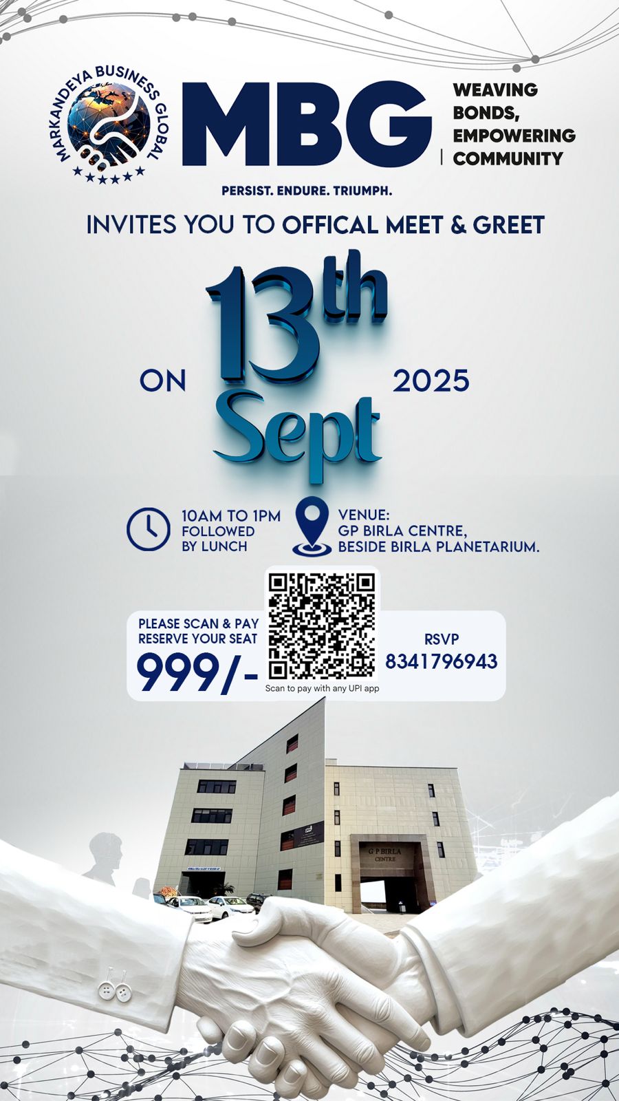 MBG Schedules September Networking Event